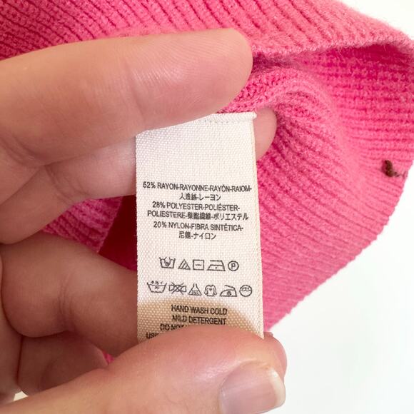 Free People Softly Structured Colorblock Sweater in Candy Pop - Picture 11 of 12